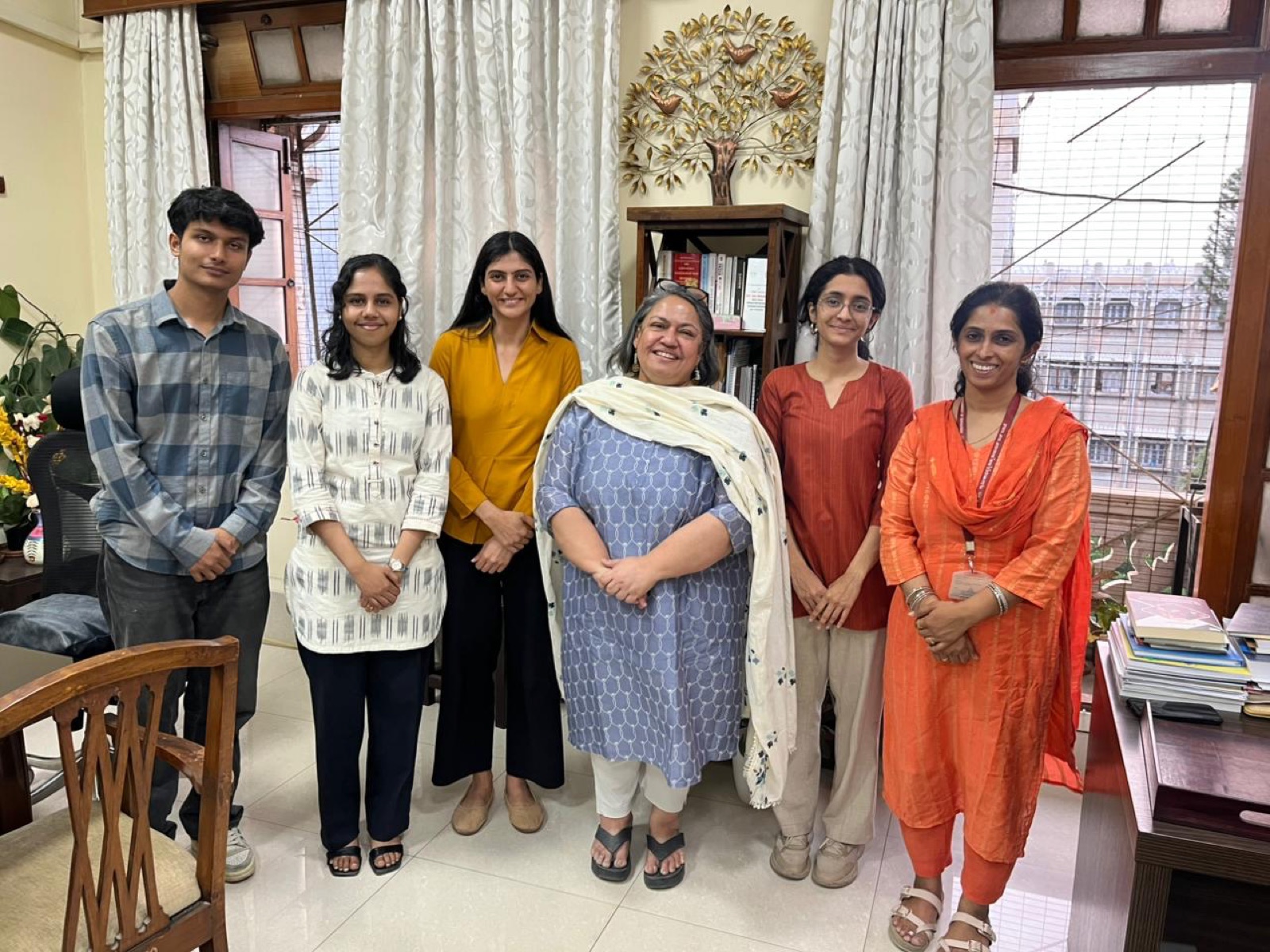 The Bharat Digital team with a government partner in her office