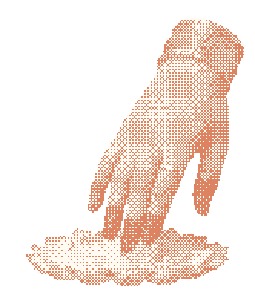 A hand held in bhumisparsha mudra
